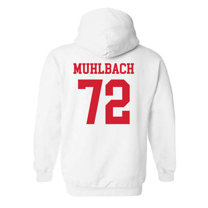 Nebraska - NCAA Softball : Carlie Muhlbach - Generic Shersey Hooded Sweatshirt-1