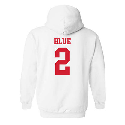 Nebraska - NCAA Men's Basketball : Kendall Blue - Generic Shersey Hooded Sweatshirt-1