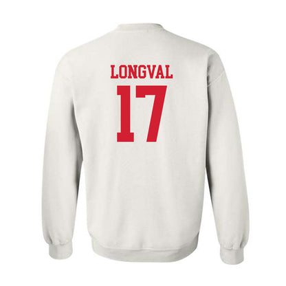 Nebraska - NCAA Football : Luke Longval - Crewneck Sweatshirt