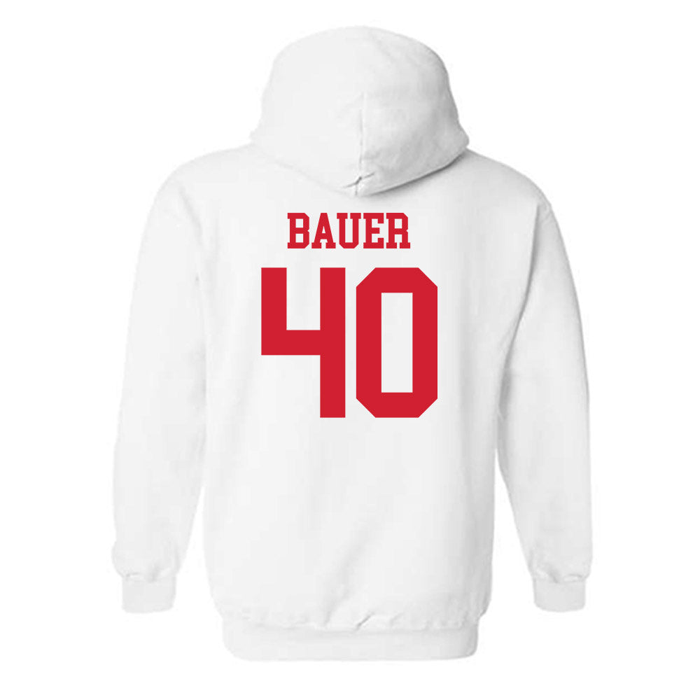 Nebraska - NCAA Football : Rowdy Bauer - Generic Shersey Hooded Sweatshirt