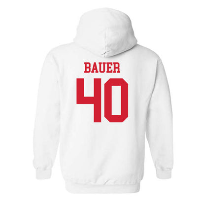 Nebraska - NCAA Football : Rowdy Bauer - Generic Shersey Hooded Sweatshirt