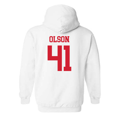 Nebraska - NCAA Baseball : Chase Olson - Generic Shersey Hooded Sweatshirt-1