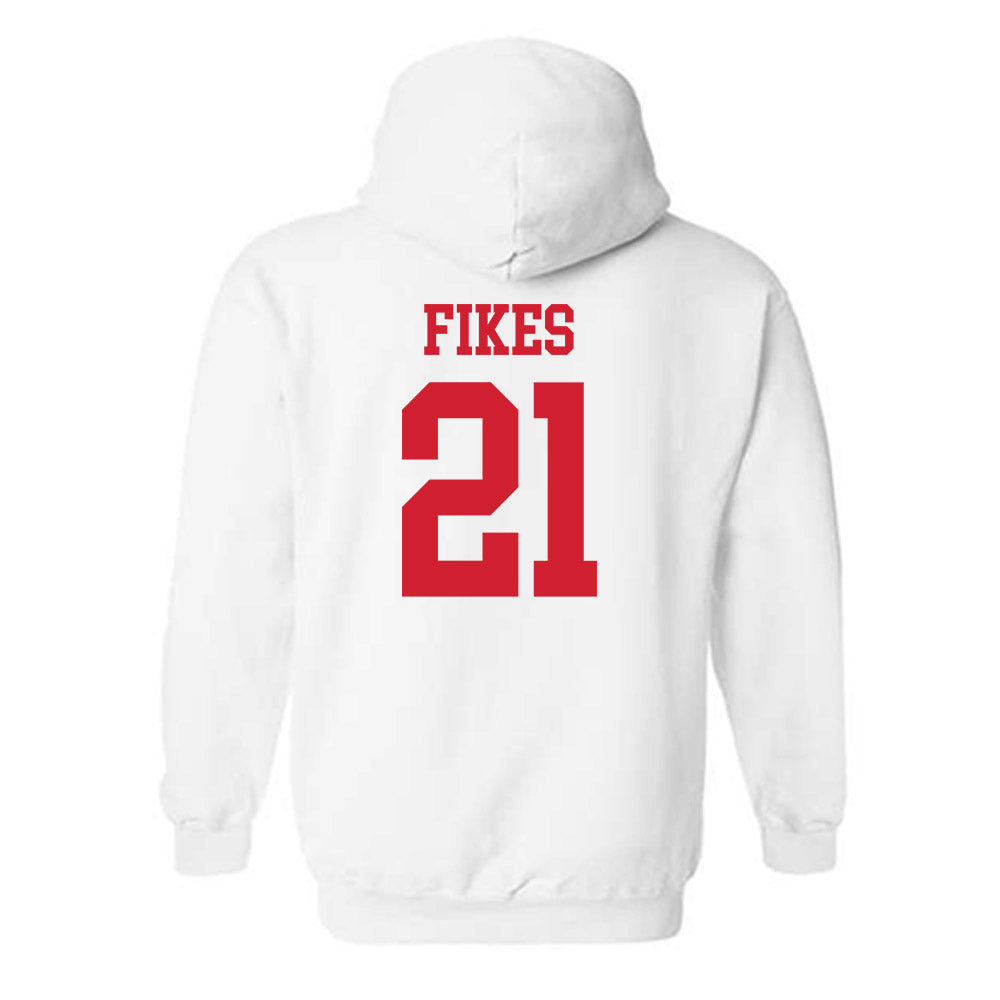 Nebraska - NCAA Baseball : Trey Fikes - Generic Shersey Hooded Sweatshirt-1