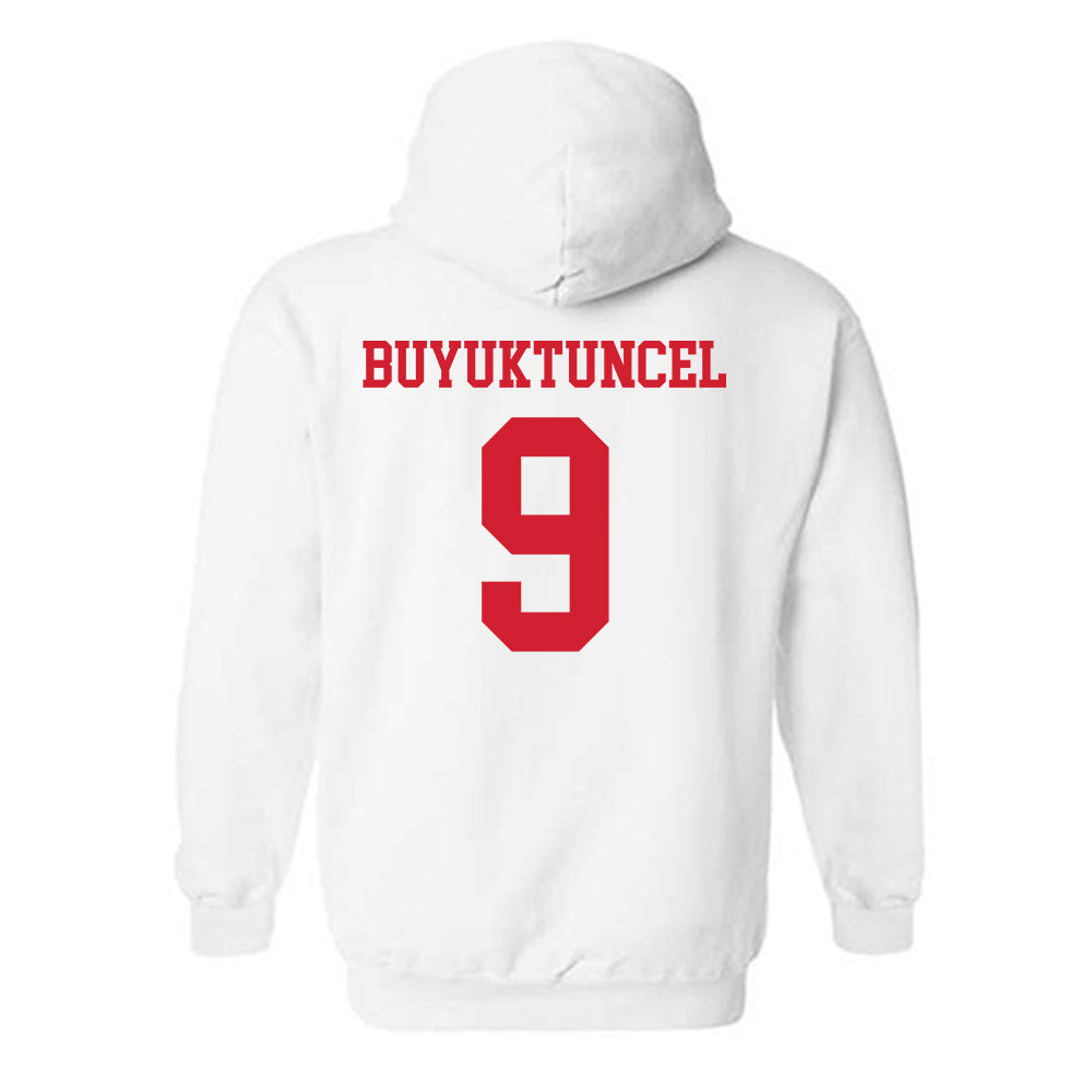 Nebraska - NCAA Men's Basketball : Berke Buyuktuncel - Generic Shersey Hooded Sweatshirt-1