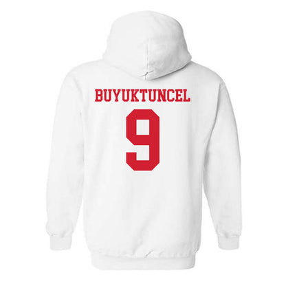 Nebraska - NCAA Men's Basketball : Berke Buyuktuncel - Generic Shersey Hooded Sweatshirt-1