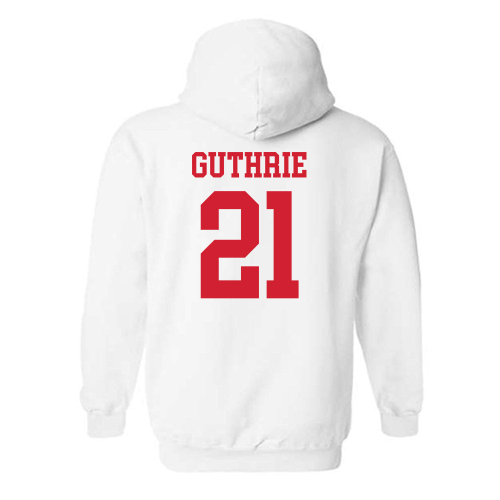 Nebraska - NCAA Football : Rex Guthrie - Generic Shersey Hooded Sweatshirt-1