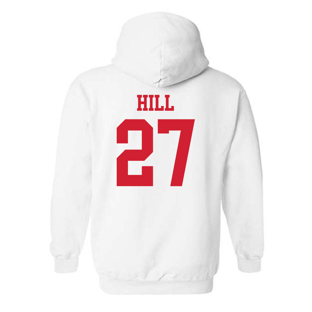 Nebraska - NCAA Softball : Natalia Hill - Generic Shersey Hooded Sweatshirt-1