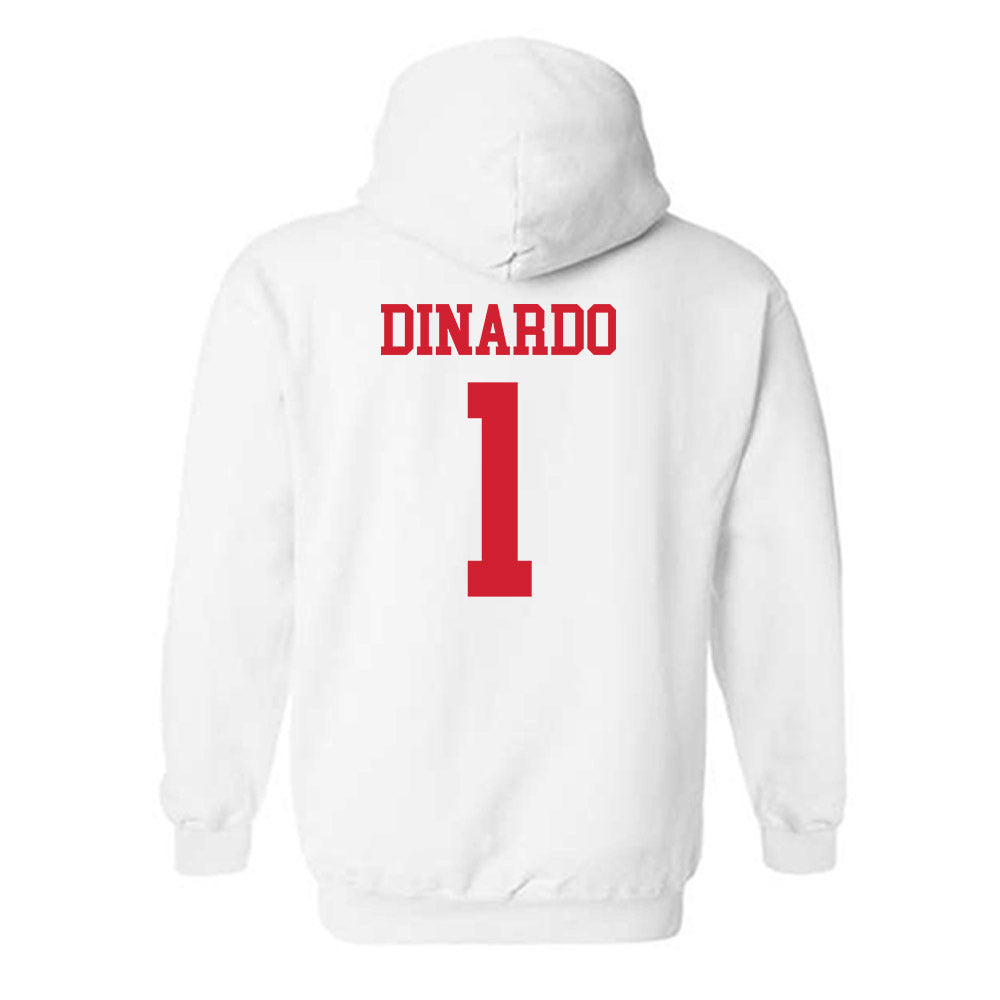 Nebraska - NCAA Softball : Olivia DiNardo - Generic Shersey Hooded Sweatshirt-1