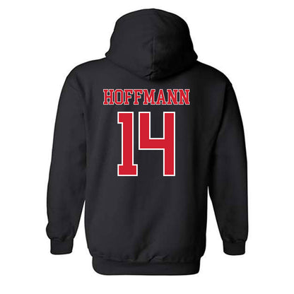 Nebraska - NCAA Softball : Kacie Hoffmann - Generic Shersey Hooded Sweatshirt-1