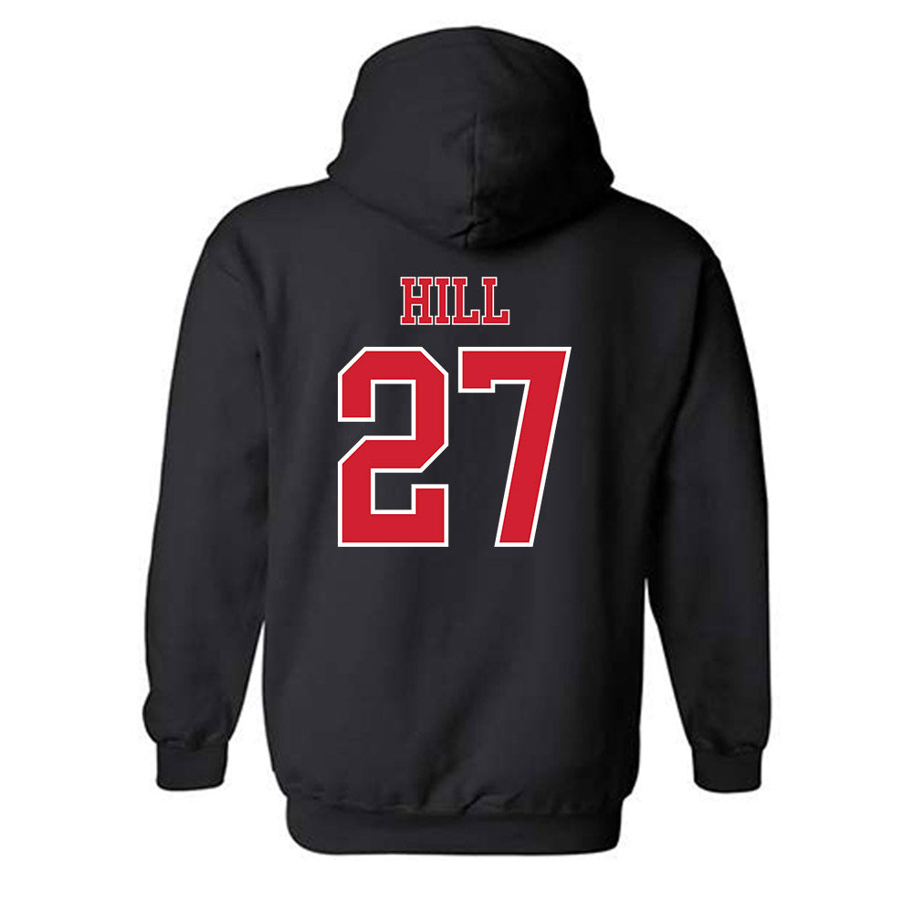 Nebraska - NCAA Softball : Natalia Hill - Generic Shersey Hooded Sweatshirt-1