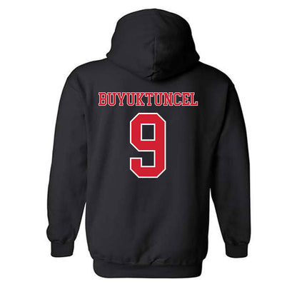 Nebraska - NCAA Men's Basketball : Berke Buyuktuncel - Generic Shersey Hooded Sweatshirt