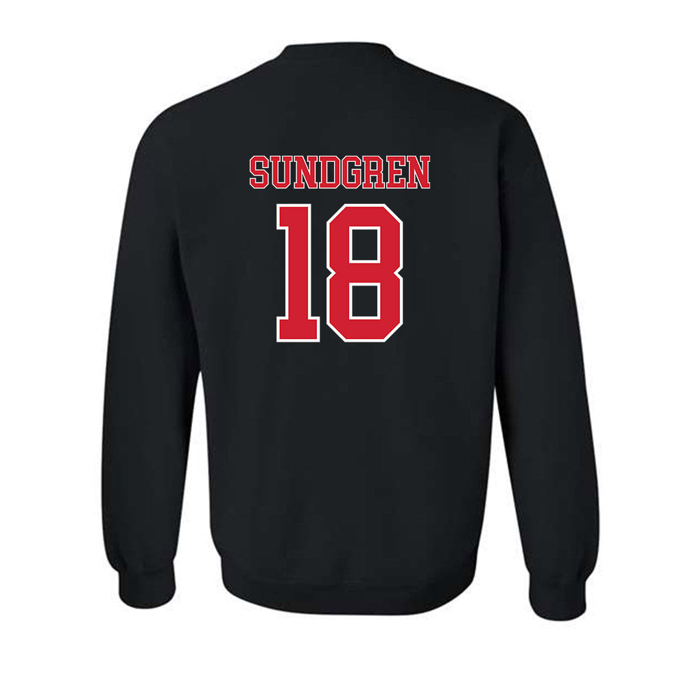 Nebraska - NCAA Baseball : Kanon Sundgren - Generic Shersey Crewneck Sweatshirt-1