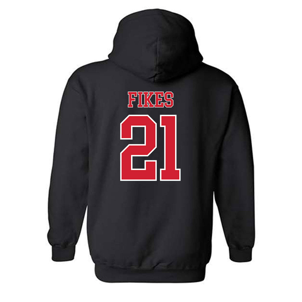 Nebraska - NCAA Baseball : Trey Fikes - Generic Shersey Hooded Sweatshirt-1