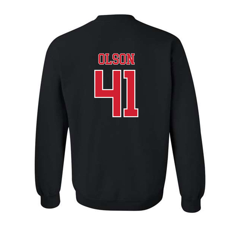 Nebraska - NCAA Baseball : Chase Olson - Generic Shersey Crewneck Sweatshirt-1