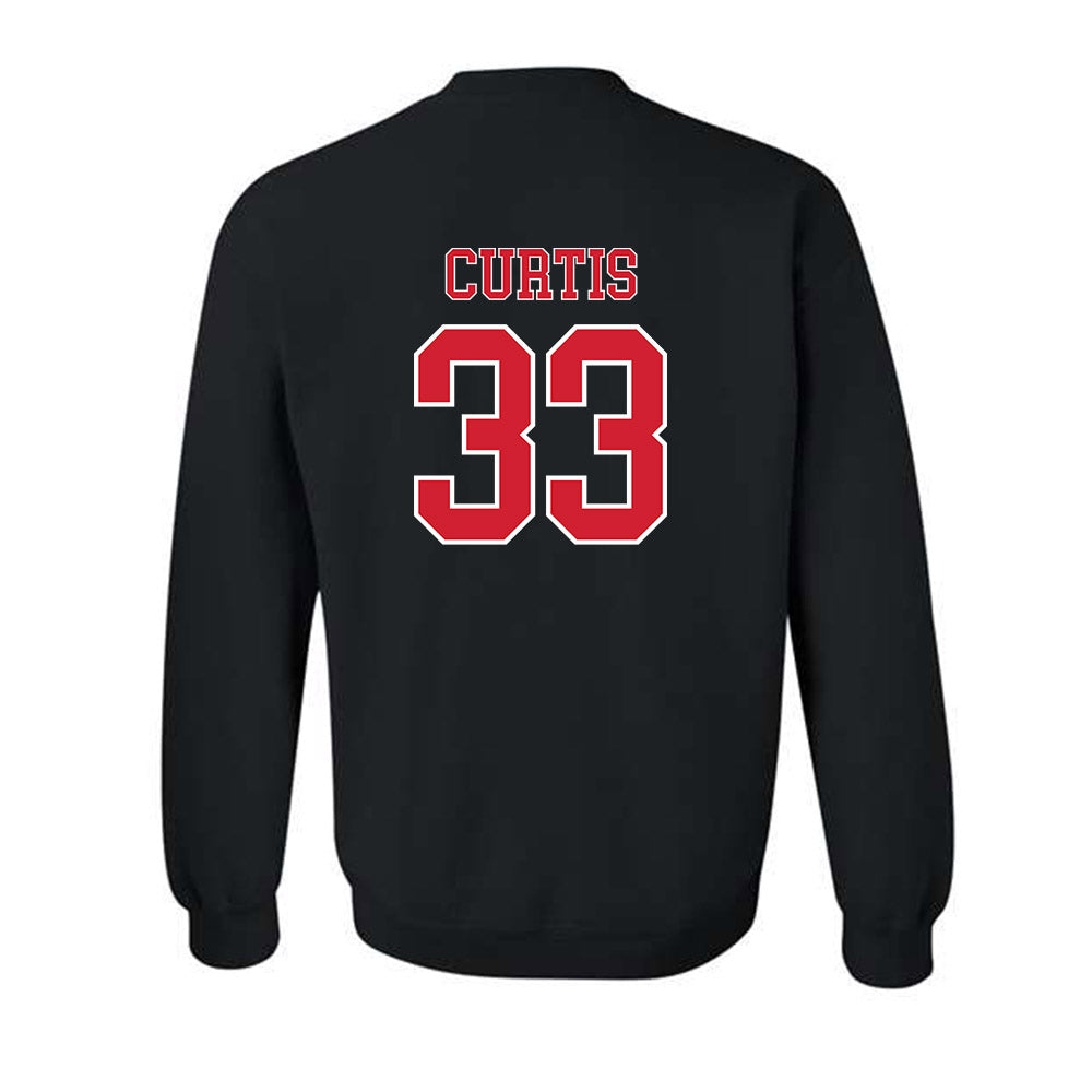 Nebraska - NCAA Men's Basketball : Leo Curtis - Generic Shersey Crewneck Sweatshirt-1