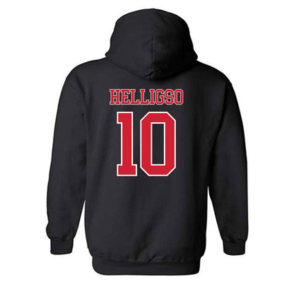 Nebraska - NCAA Baseball : Hogan Helligso - Generic Shersey Hooded Sweatshirt-1