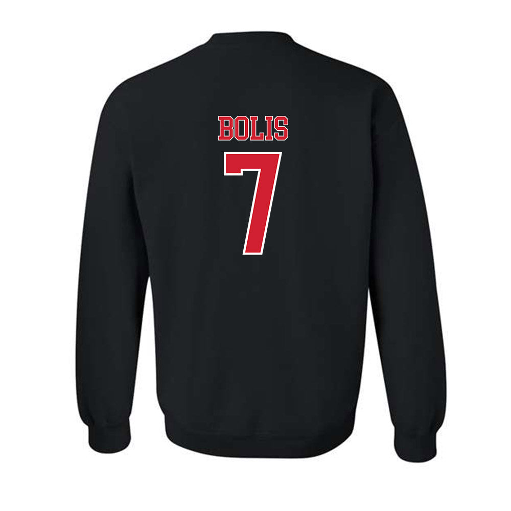Nebraska - NCAA Men's Basketball : Justin Bolis - Generic Shersey Crewneck Sweatshirt-1