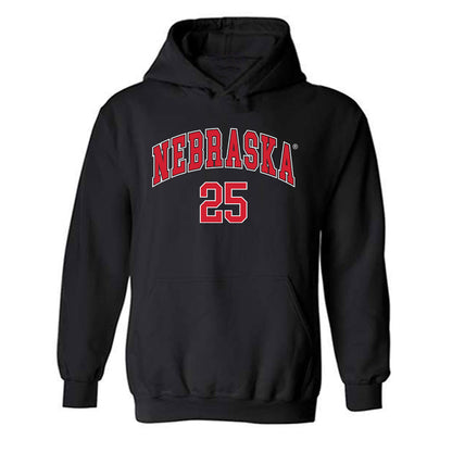 Nebraska - NCAA Men's Basketball : Nick Janowski - Generic Shersey Hooded Sweatshirt