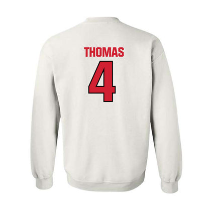 NC State - NCAA Football : Tra Thomas - Classic Shersey Crewneck Sweatshirt-1