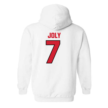 NC State - NCAA Football : Justin Joly - Classic Shersey Hooded Sweatshirt-1