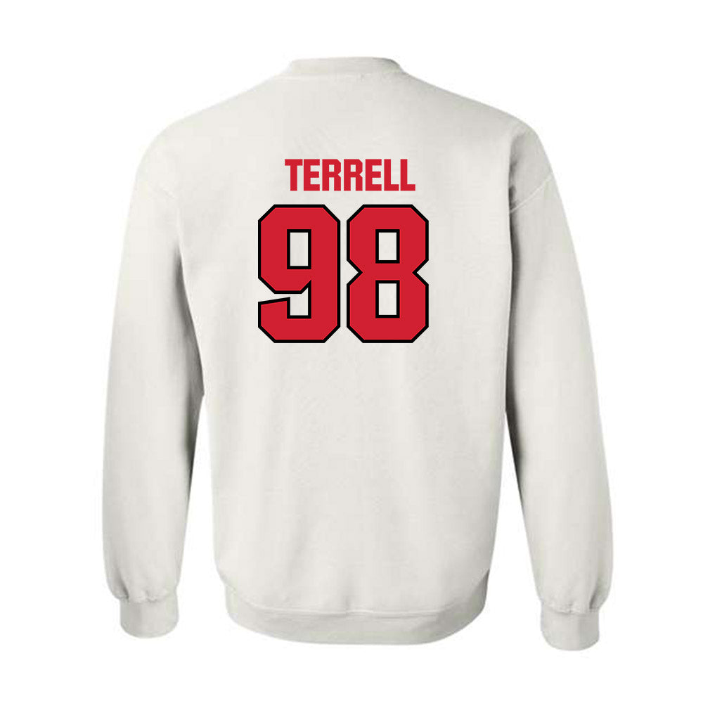 NC State - NCAA Football : Justin Terrell - Classic Shersey Crewneck Sweatshirt-1