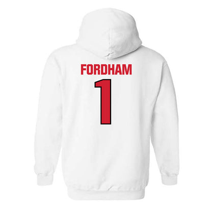 NC State - NCAA Football : Caden Fordham - Classic Shersey Hooded Sweatshirt-1