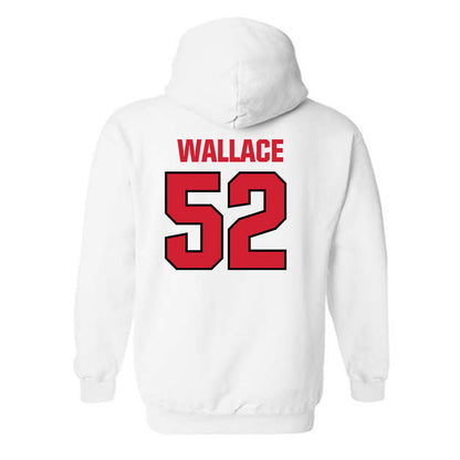 NC State - NCAA Football : Chazz Wallace - Classic Shersey Hooded Sweatshirt-1