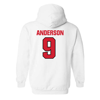 NC State - NCAA Football : Terrell Anderson - Classic Shersey Hooded Sweatshirt-1