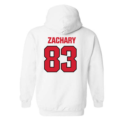 NC State - NCAA Football : Christian Zachary - Classic Shersey Hooded Sweatshirt-1