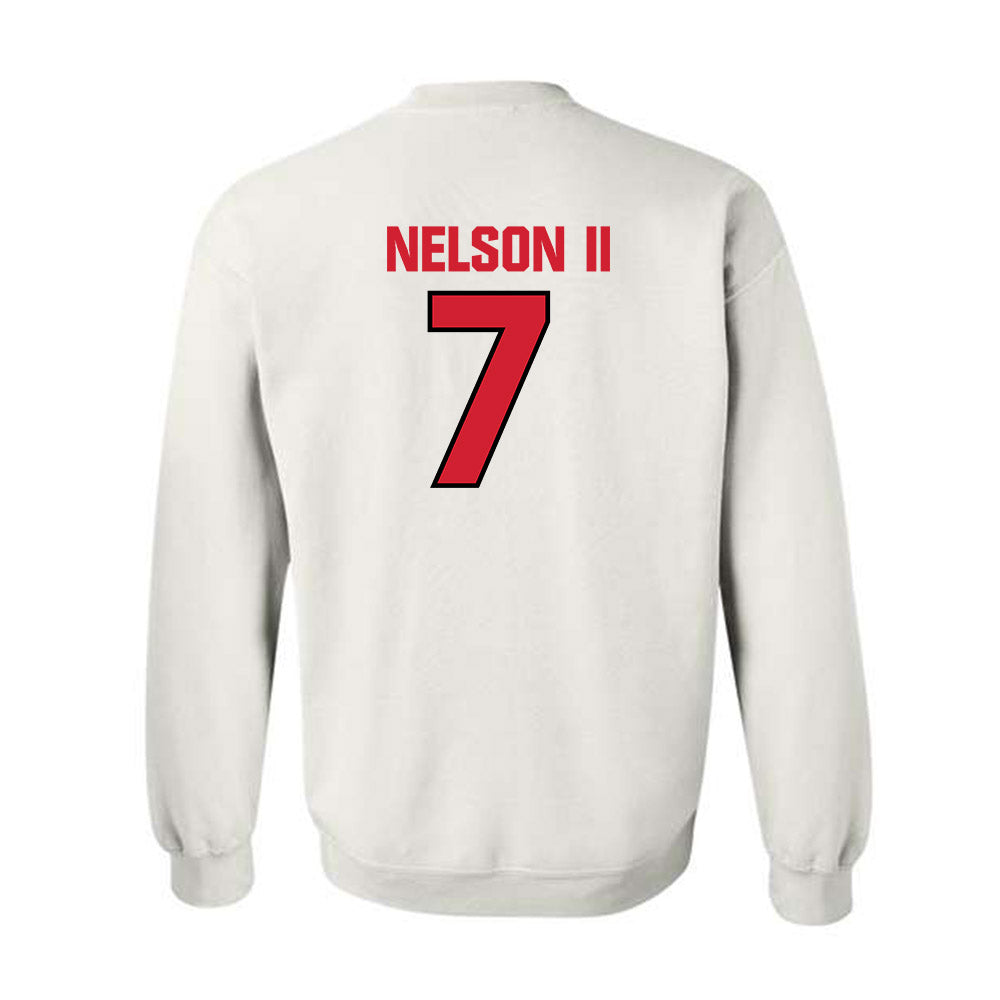 NC State - NCAA Football : Brian Nelson II - Classic Shersey Crewneck Sweatshirt-1