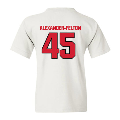 NC State - NCAA Football : Josh Alexander-Felton - Classic Shersey Youth T-Shirt-1
