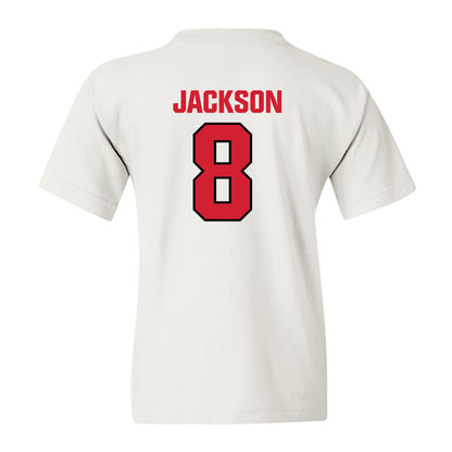 NC State - NCAA Football : Keenan Jackson - Classic Shersey Youth T-Shirt-1