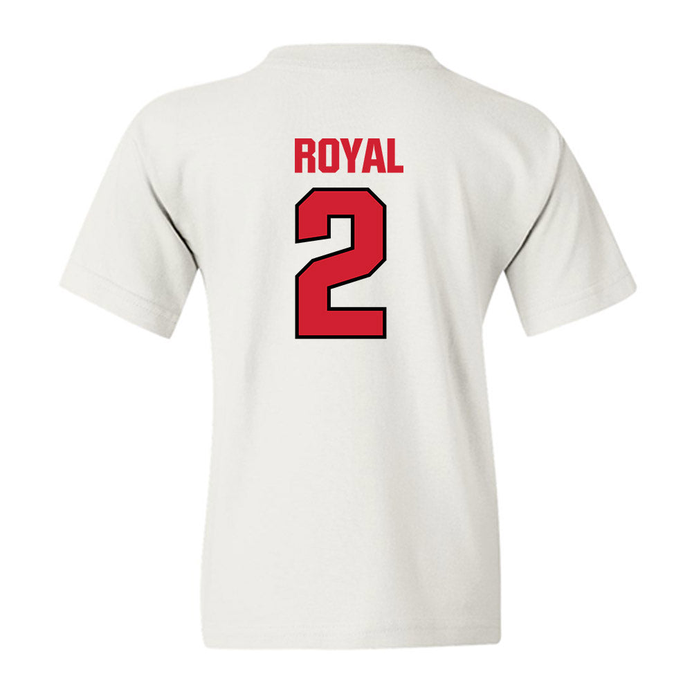 NC State - NCAA Football : Ronnie Royal - Classic Shersey Youth T-Shirt-1