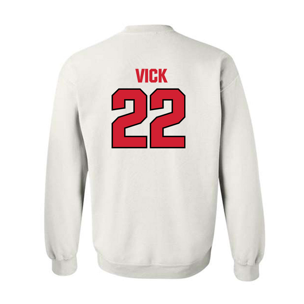 NC State - NCAA Football : Jackson Vick - Classic Shersey Crewneck Sweatshirt-1