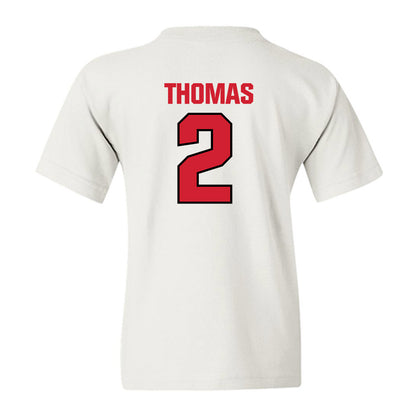 NC State - NCAA Football : Lex Thomas - Classic Shersey Youth T-Shirt-1