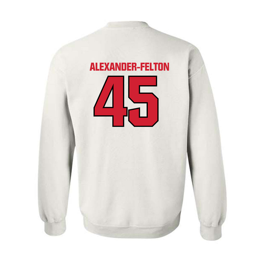 NC State - NCAA Football : Josh Alexander-Felton - Classic Shersey Crewneck Sweatshirt-1