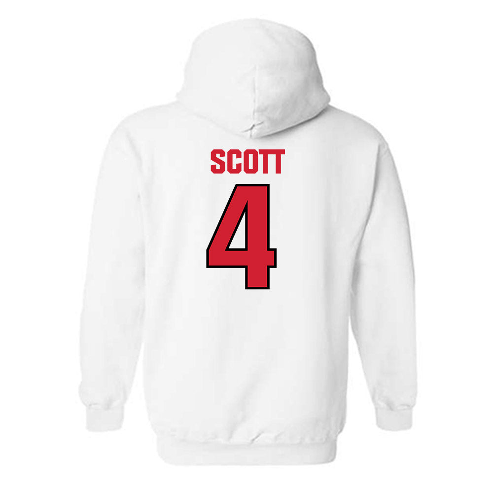 NC State - NCAA Football : Duke Scott - Classic Shersey Hooded Sweatshirt-1