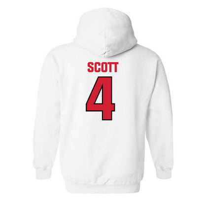 NC State - NCAA Football : Duke Scott - Classic Shersey Hooded Sweatshirt-1