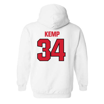NC State - NCAA Football : Gerritt Kemp - Classic Shersey Hooded Sweatshirt-1