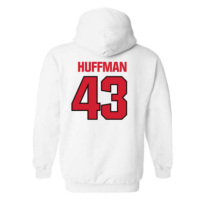 NC State - NCAA Football : Nathan Huffman - Classic Shersey Hooded Sweatshirt-1