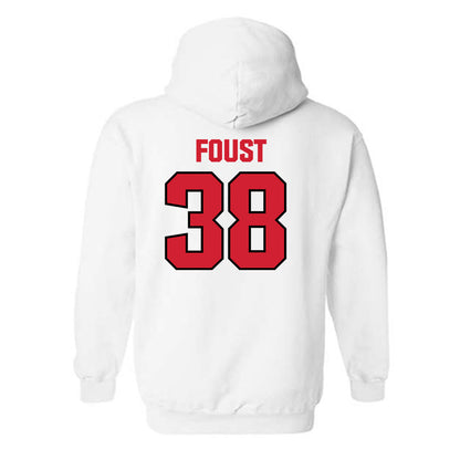 NC State - NCAA Football : Logan Foust - Classic Shersey Hooded Sweatshirt-1