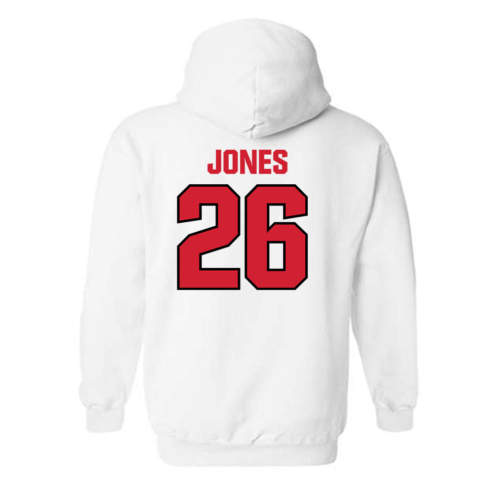 NC State - NCAA Football : Isiah Jones - Classic Shersey Hooded Sweatshirt-1