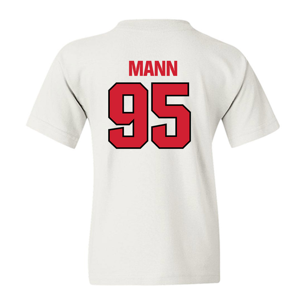 NC State - NCAA Football : Jake Mann - Classic Shersey Youth T-Shirt-1