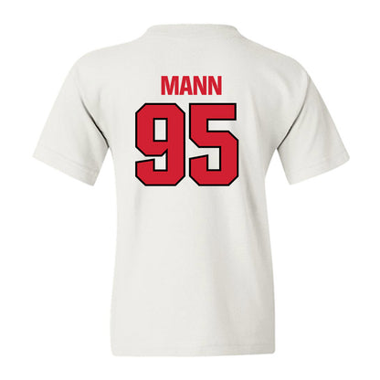 NC State - NCAA Football : Jake Mann - Classic Shersey Youth T-Shirt-1