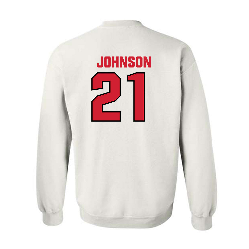 NC State - NCAA Football : Jamel Johnson - Classic Shersey Crewneck Sweatshirt-1