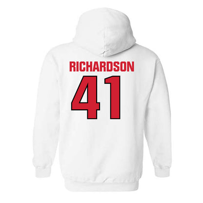 NC State - NCAA Football : AJ Richardson - Classic Shersey Hooded Sweatshirt-1