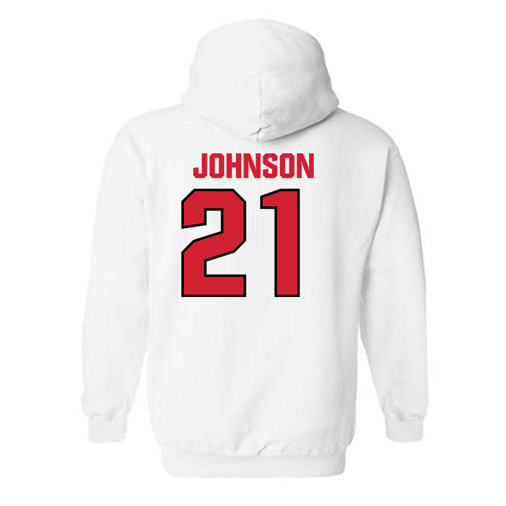 NC State - NCAA Football : Jamel Johnson - Classic Shersey Hooded Sweatshirt-1