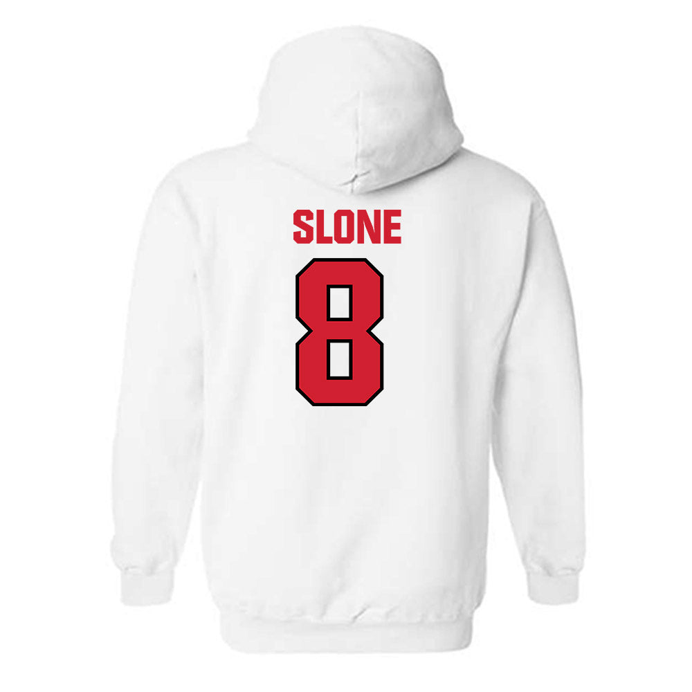 NC State - NCAA Football : Cian Slone - Classic Shersey Hooded Sweatshirt-1