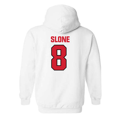 NC State - NCAA Football : Cian Slone - Classic Shersey Hooded Sweatshirt-1