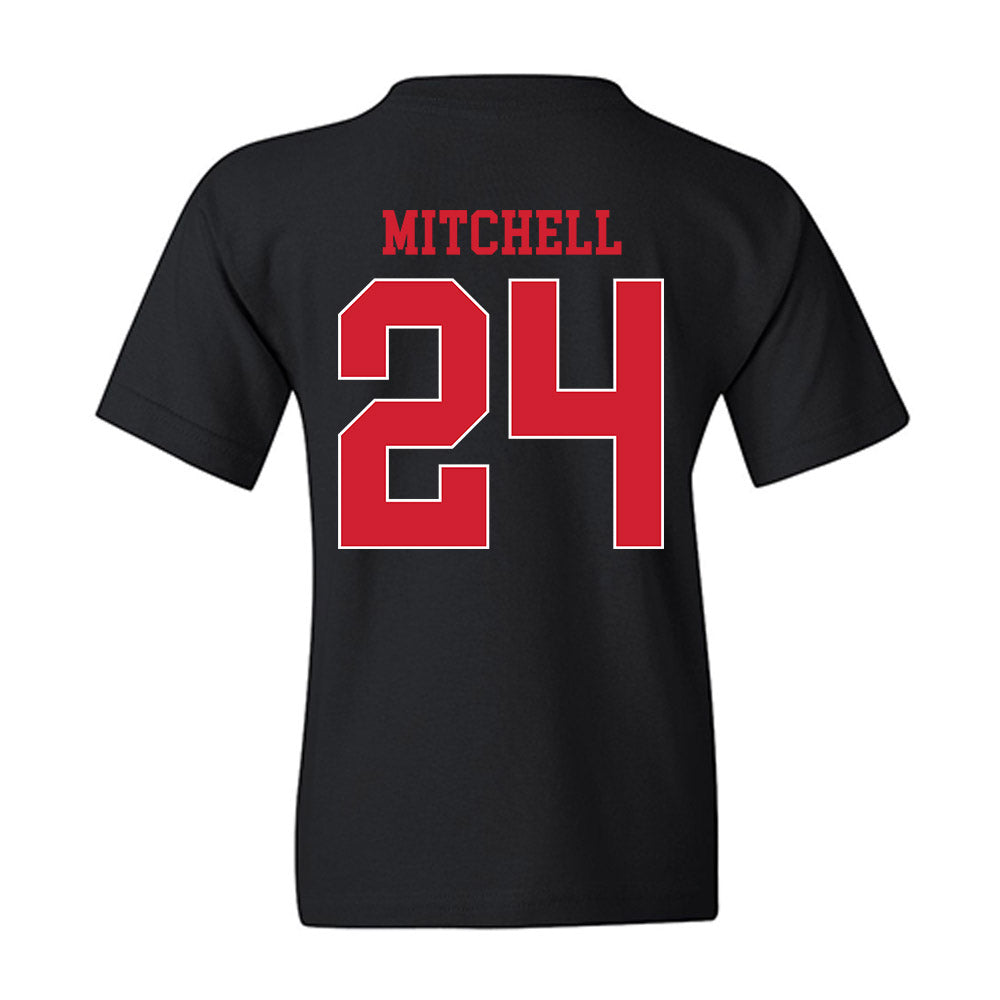 NC State - NCAA Baseball : Devin Mitchell - Sports Shersey Youth T-Shirt-1